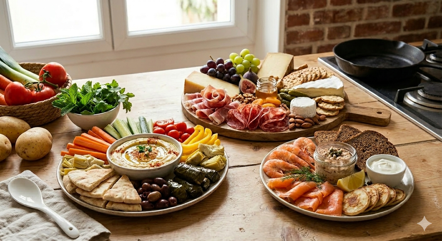 Réception de dernière minute : 3 plateaux apéritifs &lsquo;wahou&rsquo; sans cuisson