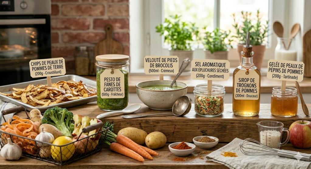 Ne jetez plus vos épluchures ! 5 recettes gourmandes à base de fanes et&nbsp;peaux