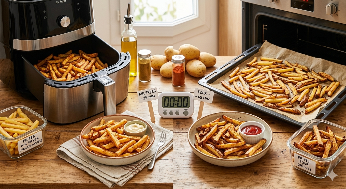 Air Fryer vs Four traditionnel : le match des frites maison