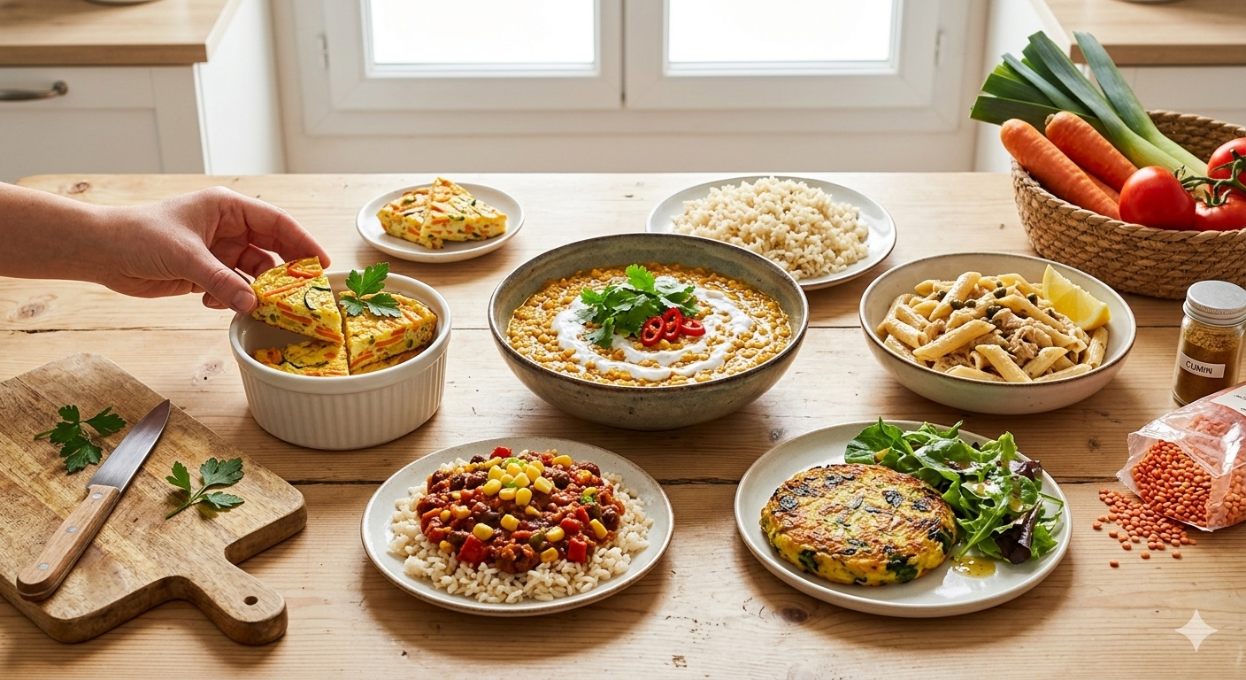 5 diners équilibrés à moins de 5€ par personne