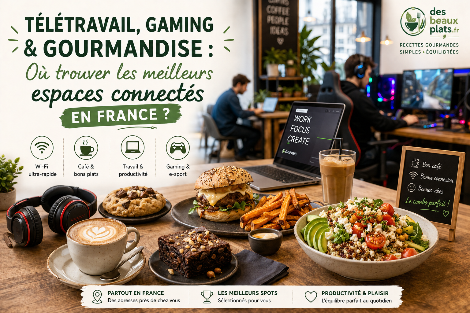 Café connecté et gourmand