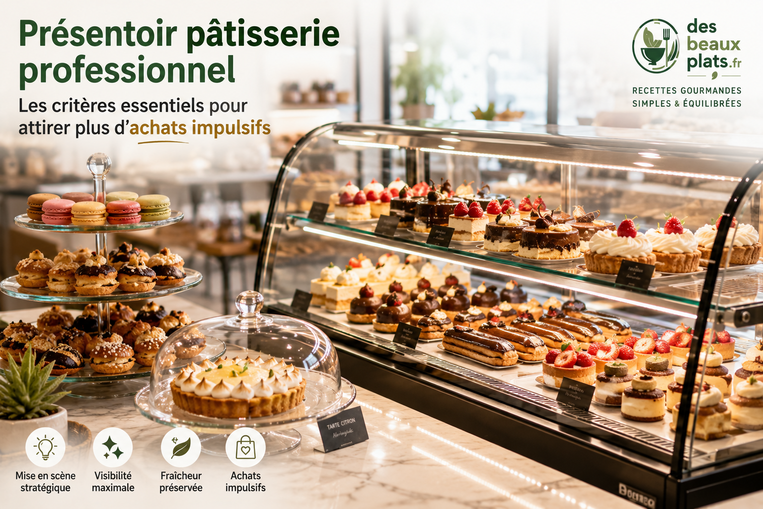 Présentoir pâtisserie professionnel – Les critères essentiels pour attirer plus d’achats impulsifs