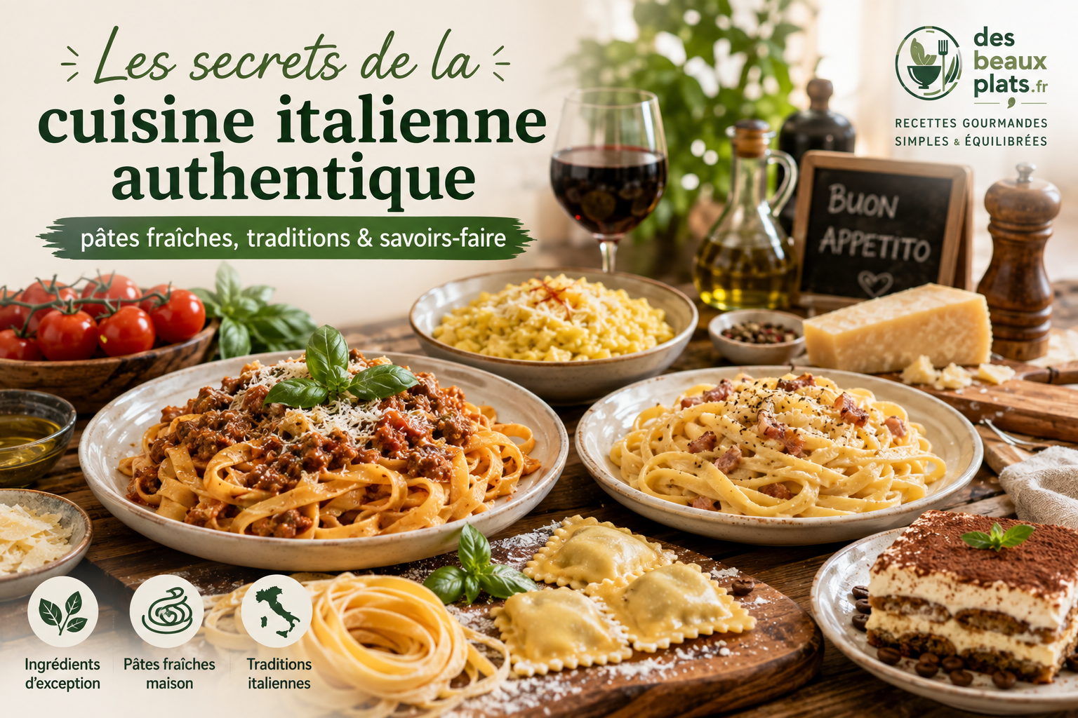 Les secrets de la cuisine italienne authentique