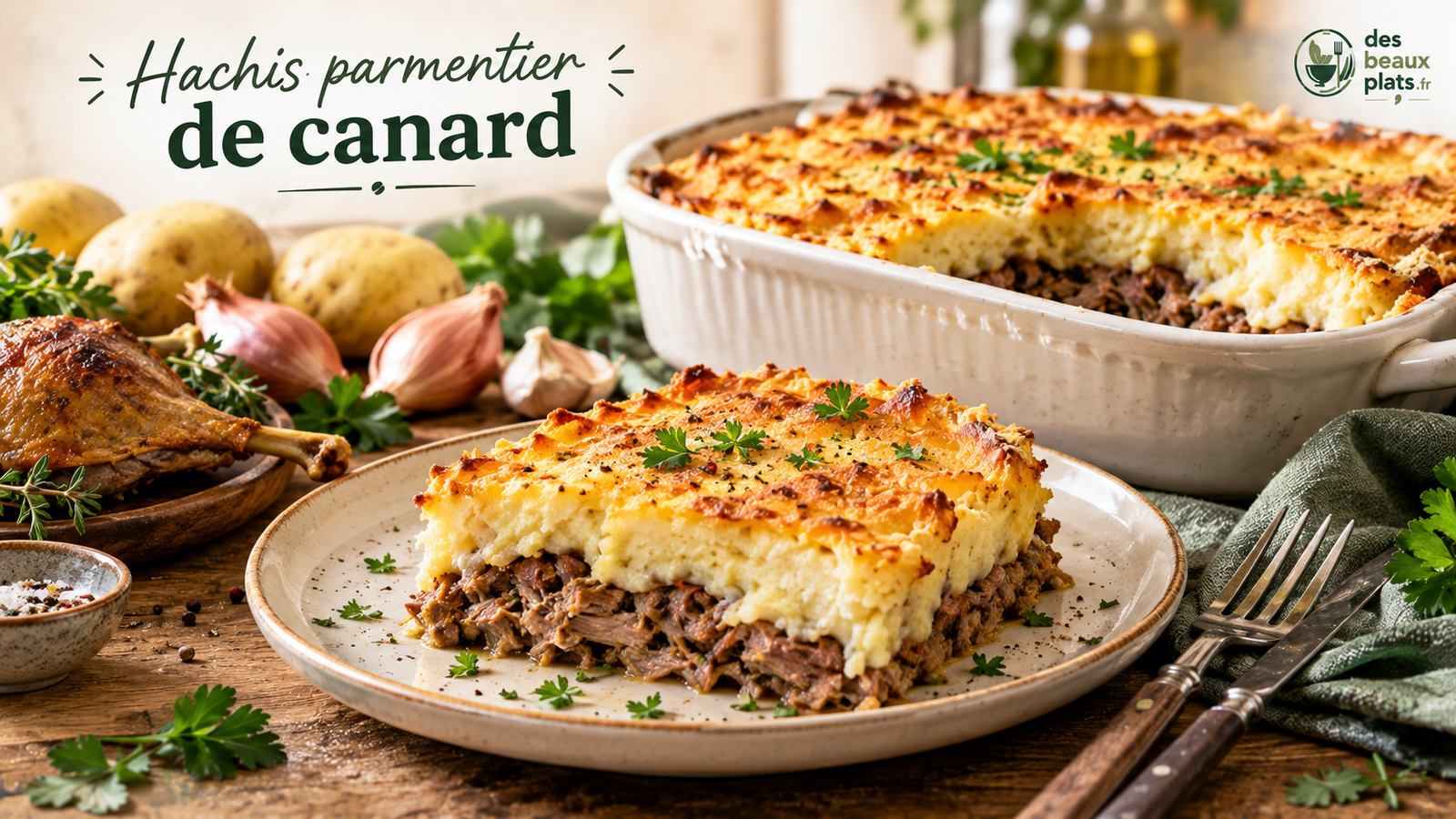 Hachis parmentier de canard